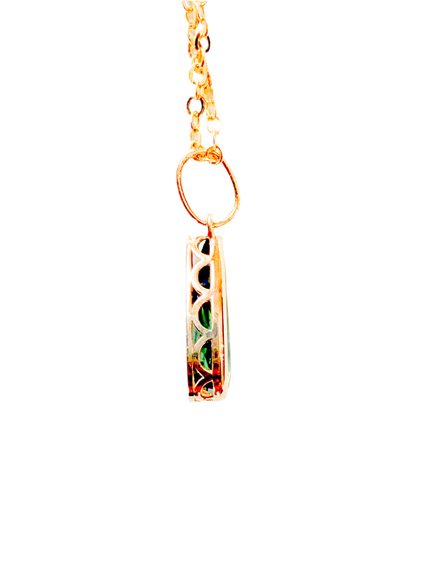Green tourmaline necklace