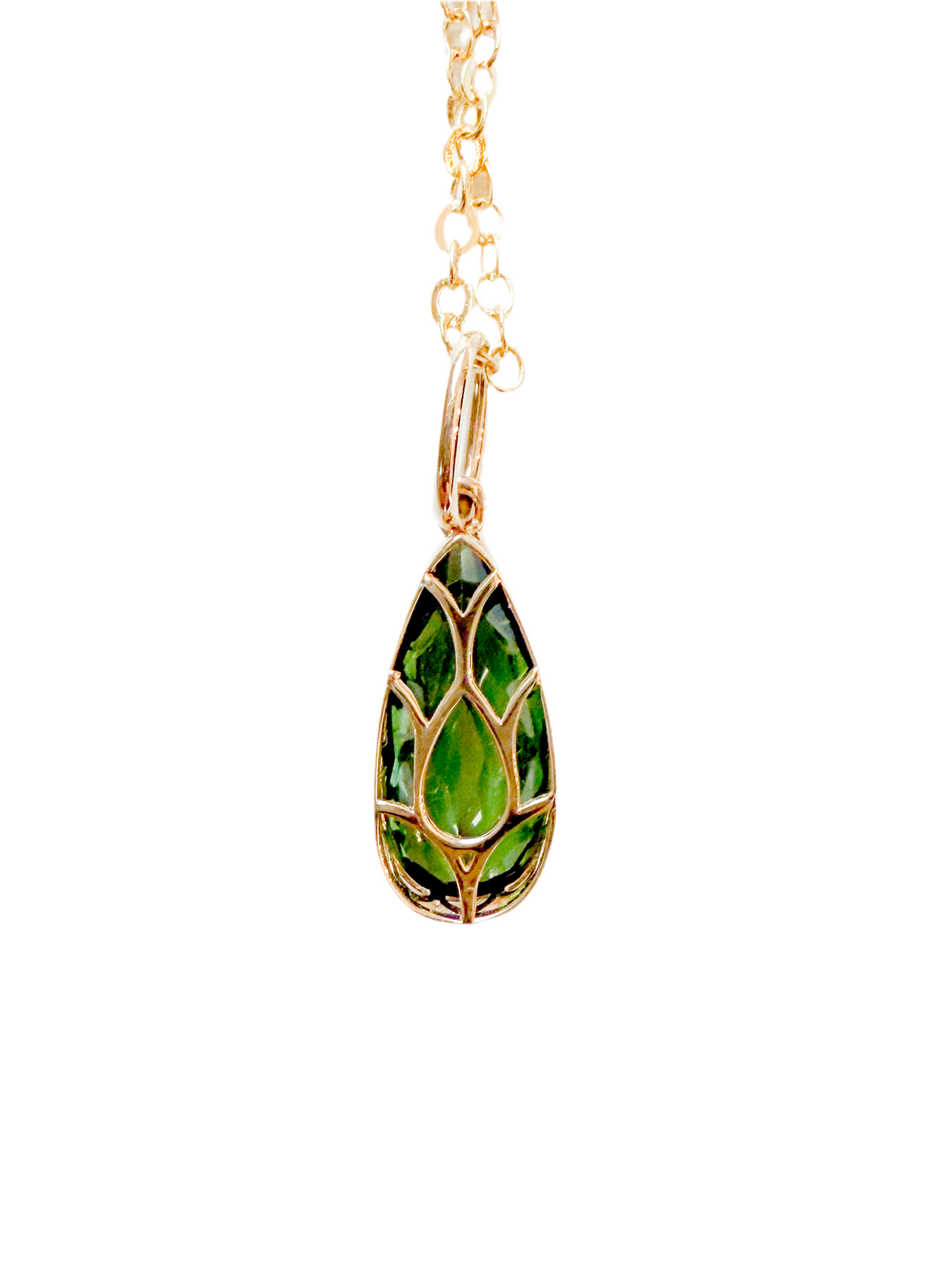 Green tourmaline necklace