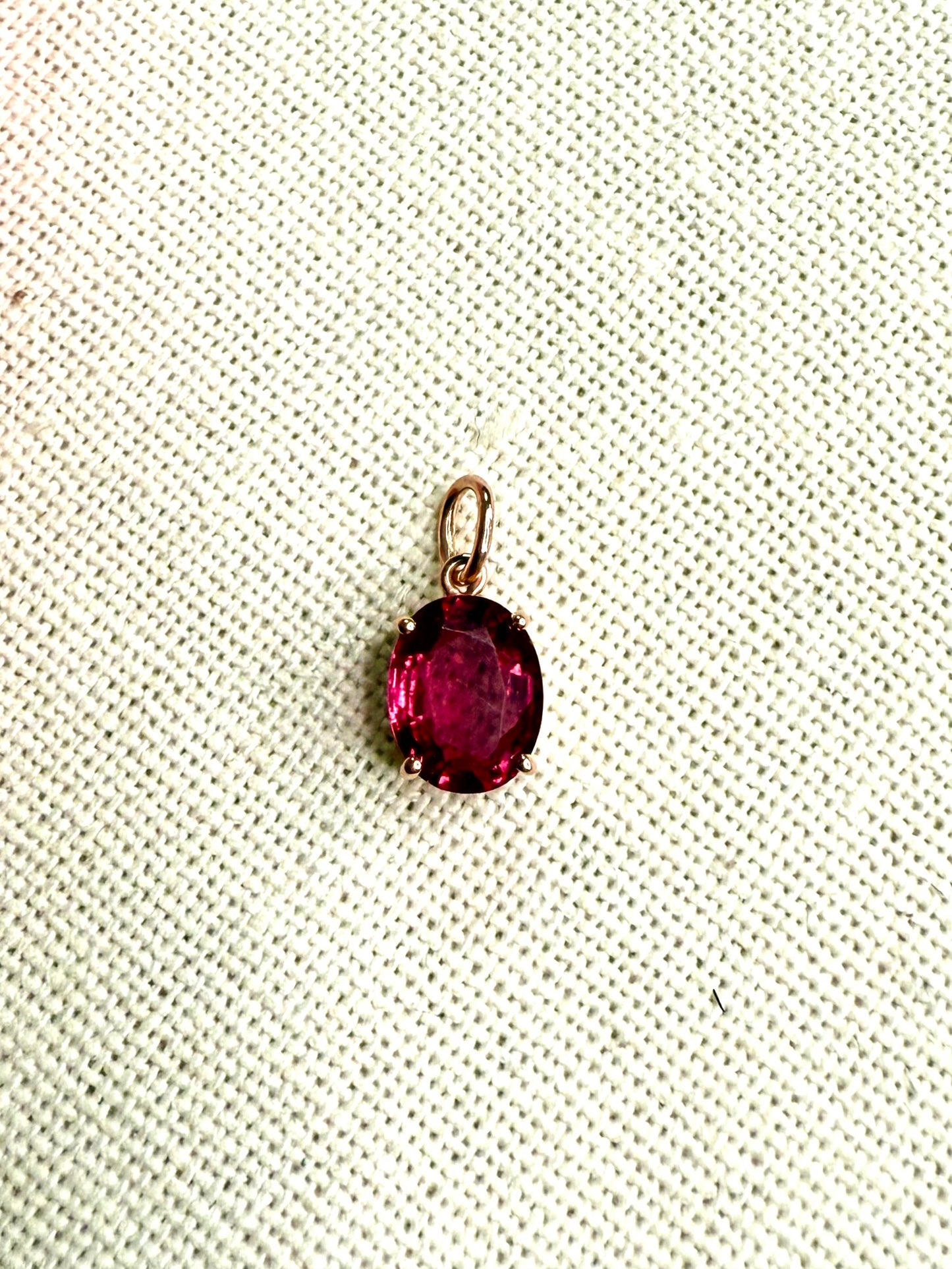 Rubellite pendant