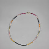 Rainbow sapphire necklace