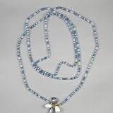 Aquamarine lariat necklace