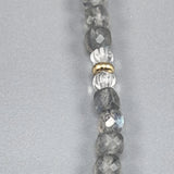 Labradorite cube necklace