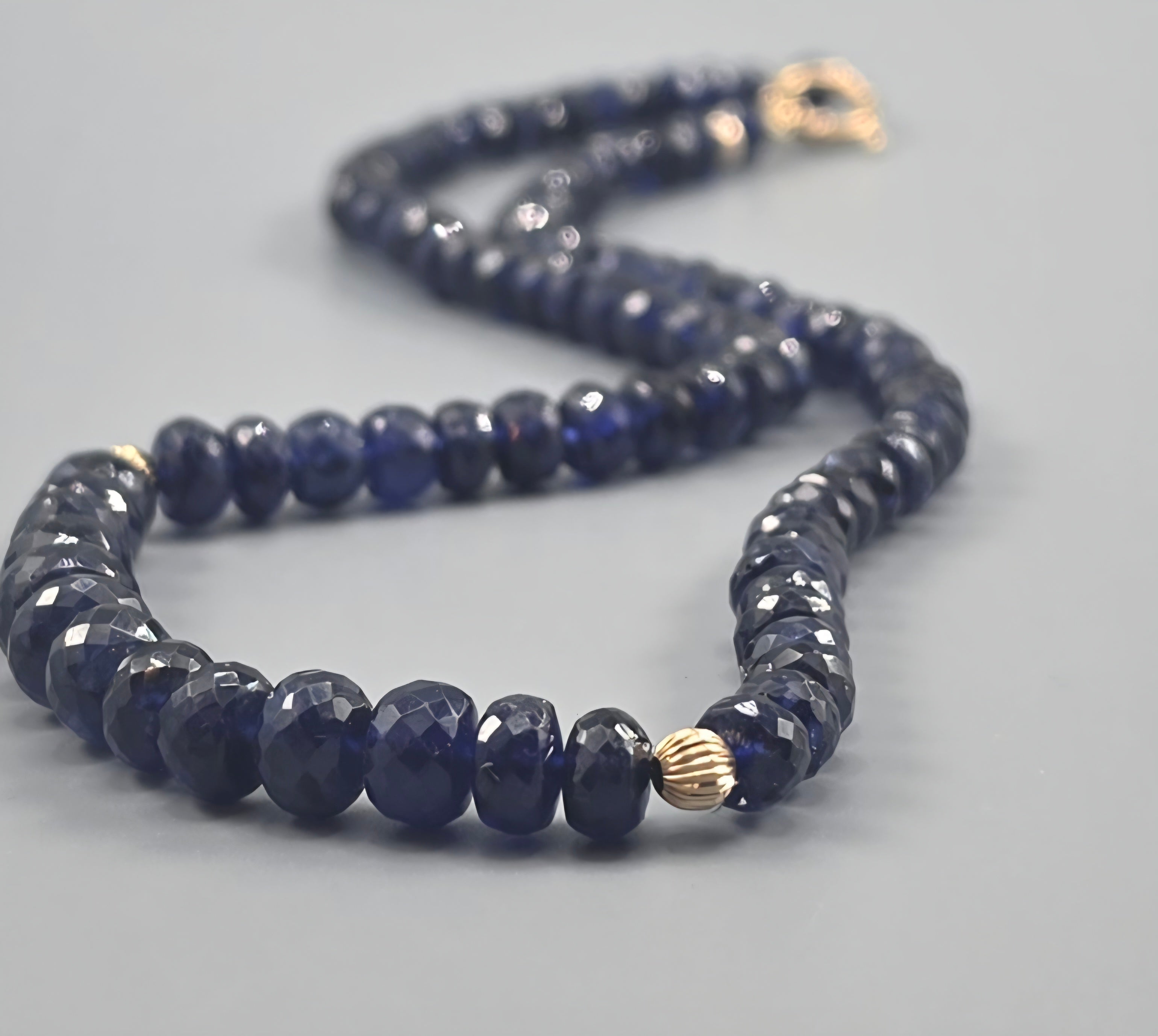 Blue sapphire necklace