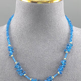 Neon apatite drop necklace