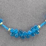 Neon apatite drop necklace