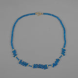 Neon apatite drop necklace