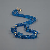Neon apatite drop necklace