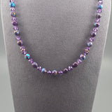 Purple mojave and amethyst necklace