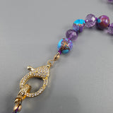 Purple mojave and amethyst necklace