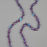 Purple mojave and amethyst necklace