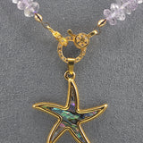 Ombre amethyst necklace