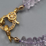 Ombre amethyst necklace