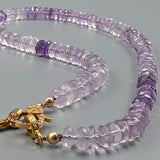 Ombre amethyst necklace
