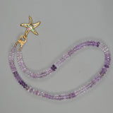 Ombre amethyst necklace