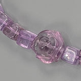 Amethyst rose necklace