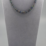 Black opal necklace