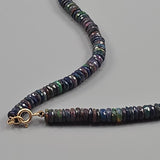 Black opal necklace