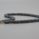 Black opal necklace