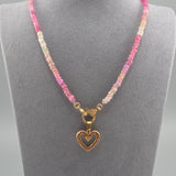 Mixed sapphire necklace