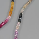 Rainbow sapphire necklace