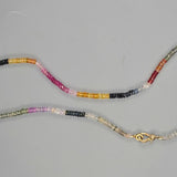 Rainbow sapphire necklace