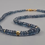 Teal kyanite necklace