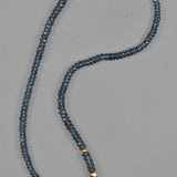 Teal kyanite necklace