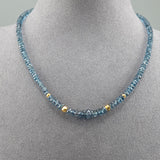 Teal kyanite necklace