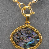 Turquoise and abalone necklace