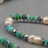 Turquoise and abalone necklace