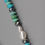 Turquoise and abalone necklace