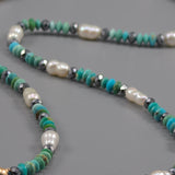 Turquoise and abalone necklace