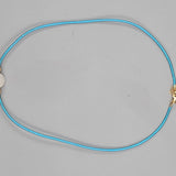 Edison pearl and silk necklace
