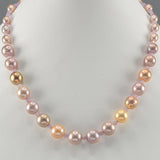 Kunzite and pearl necklace