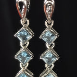Topaz dangle earrings