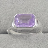 Lavender quartz huggie earrings