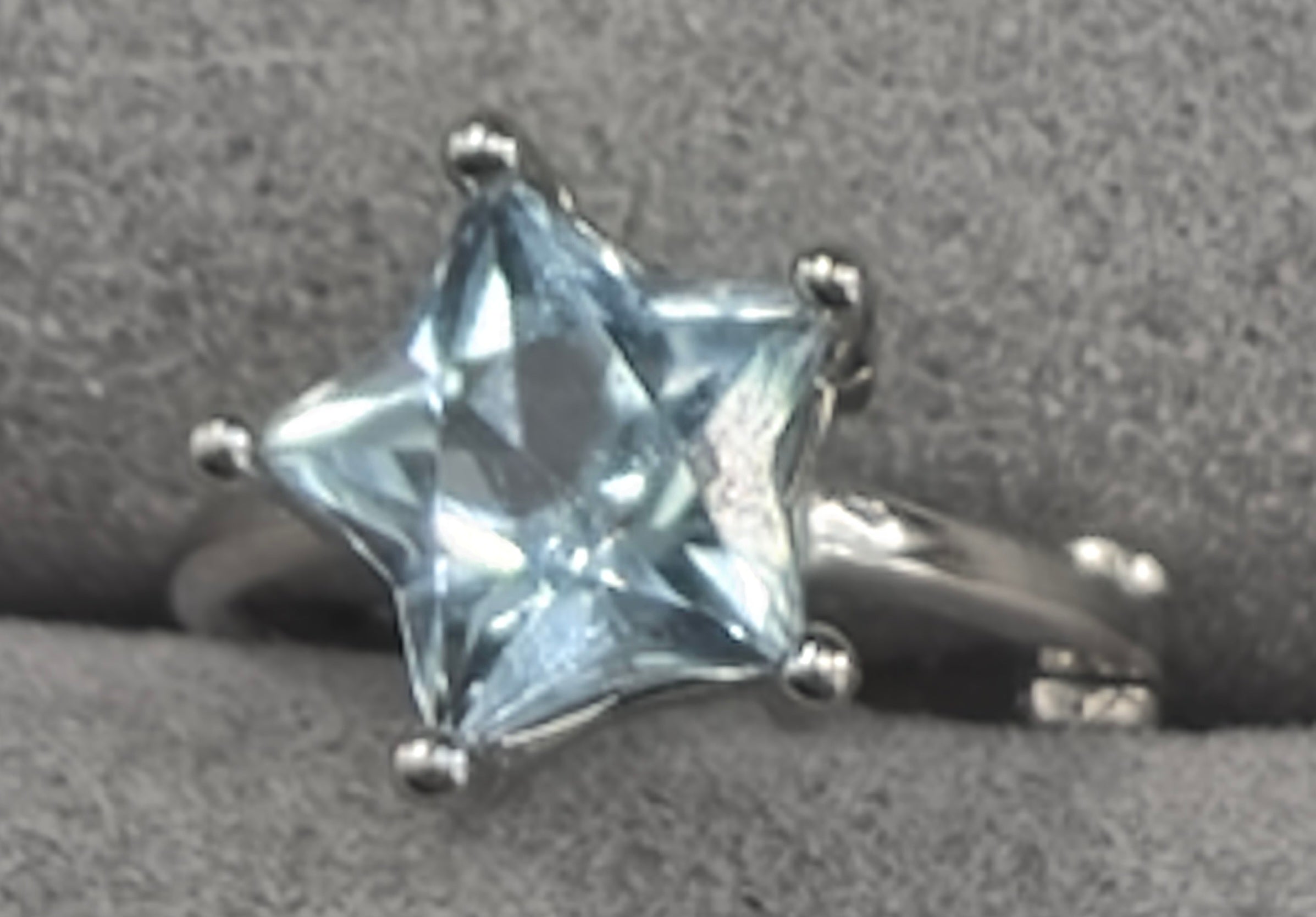 Topaz star earrings