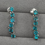 Topaz dangle earrings