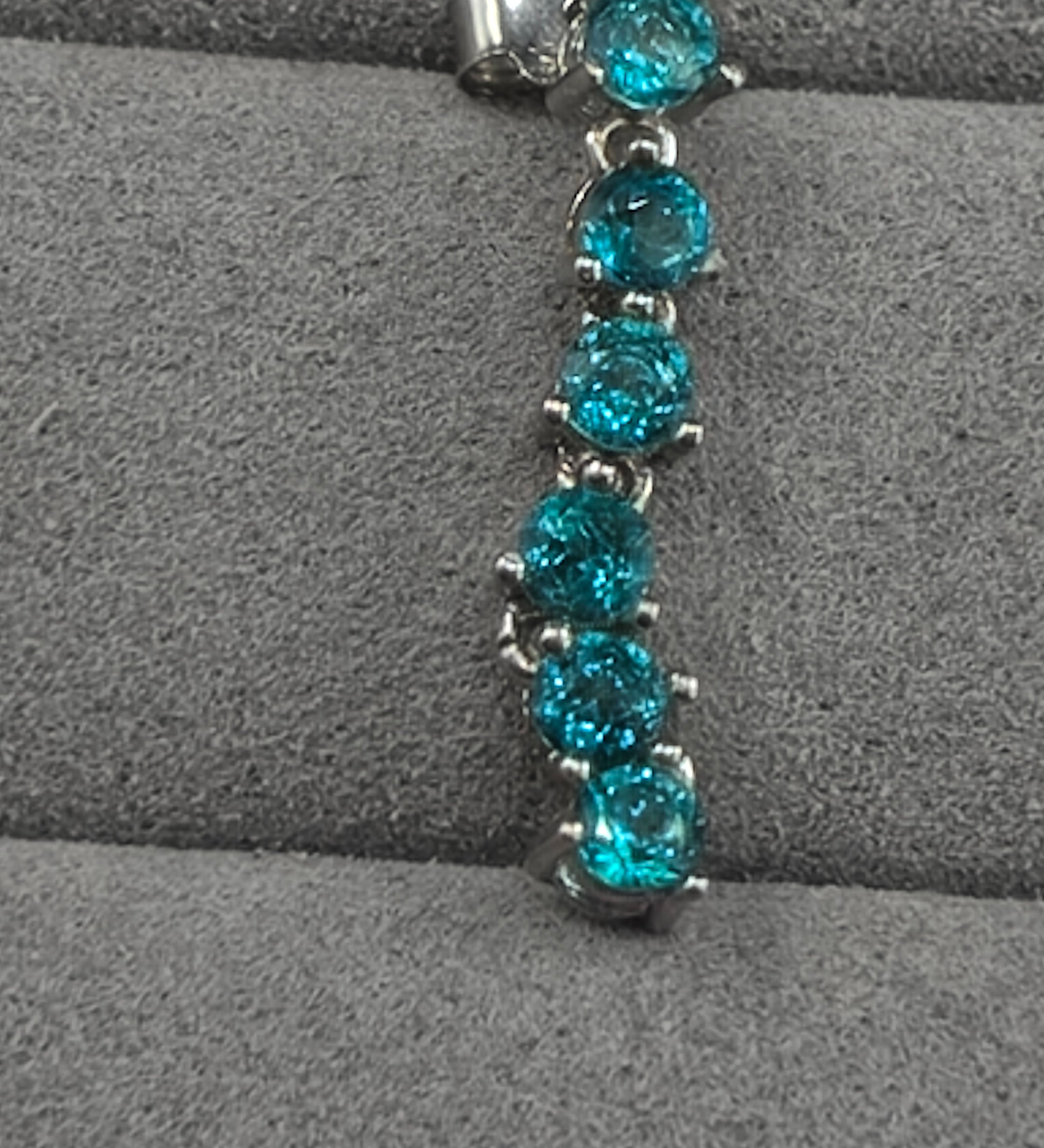Topaz dangle earrings
