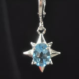 Topaz star dangle earrings