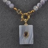 Lavender quartz necklace
