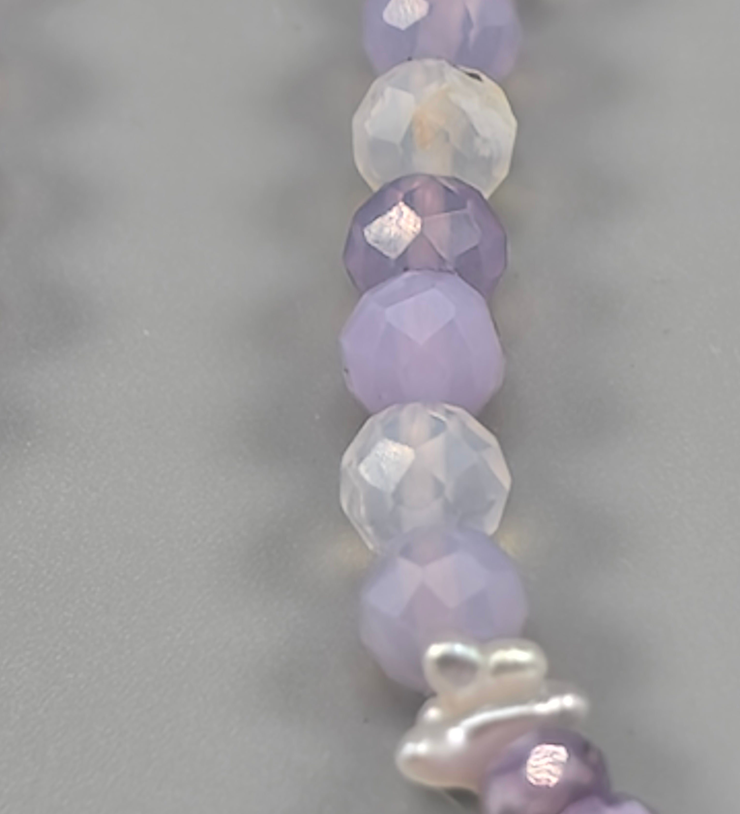 Lavender quartz necklace