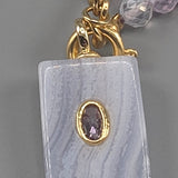 Lavender quartz necklace