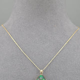 Black opal pendant necklace