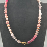 Pink mash-up necklace