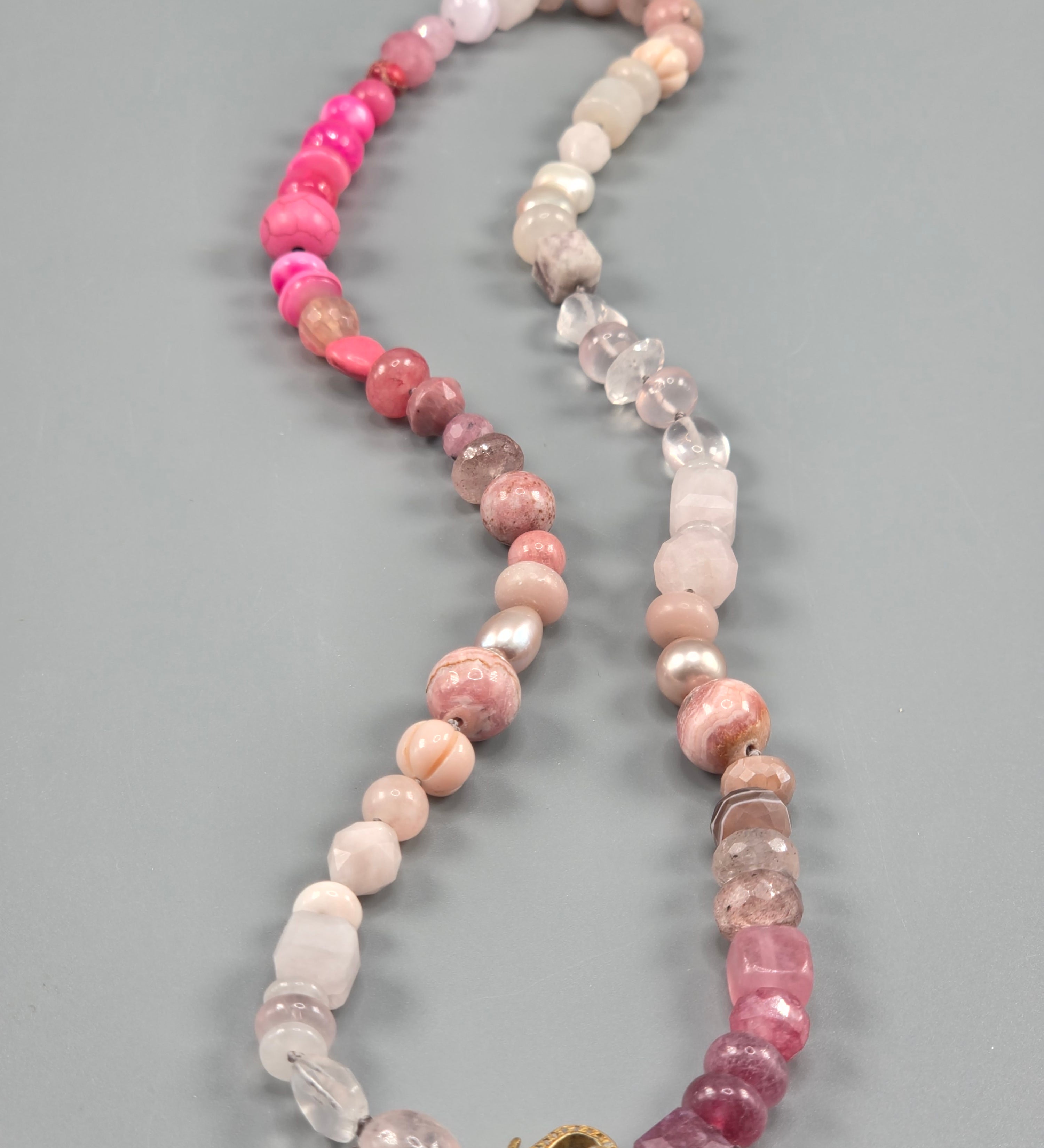 Pink mash-up necklace