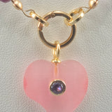 Ruby and tourmaline necklace