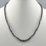 Black opal with pink necklace