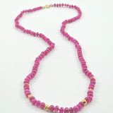 Star ruby necklace