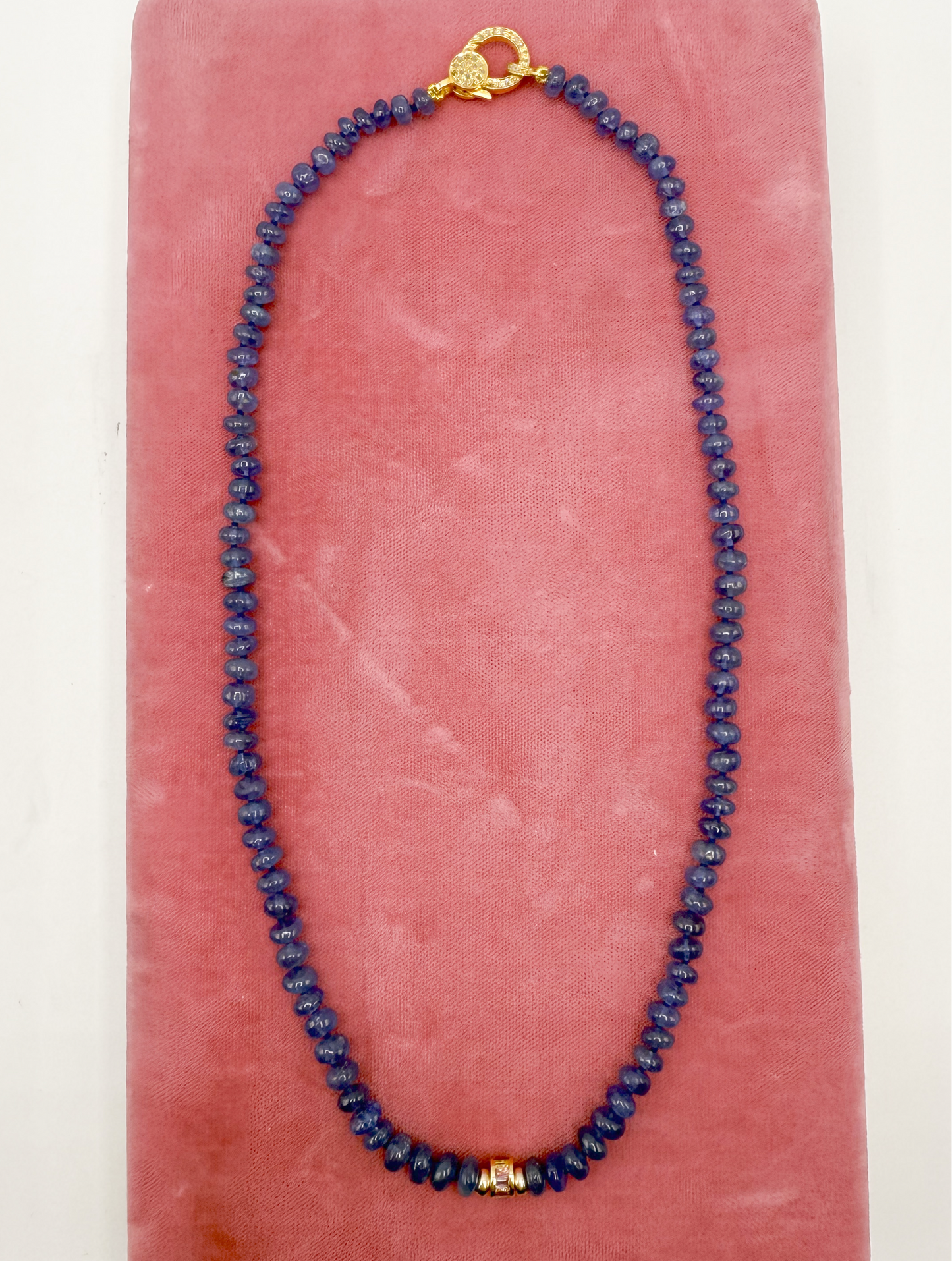 Tanzanite and sapphire necklace